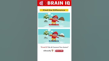 Only Legends Can Find All Differences ! ❄️🧠 #spotdifference #brainiQ #shorts #find the difference