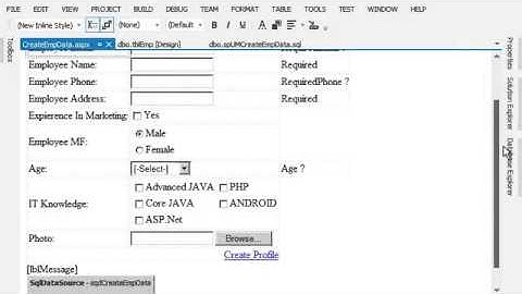 Employee Registration Project Form   Best Industrial Training in PHP