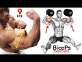 9 BEST BICEPS EXERCISES TO GET WIDE ARMS WORKOUT !🎯