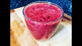 How to make dhaba style Black Grape Smoothie easily