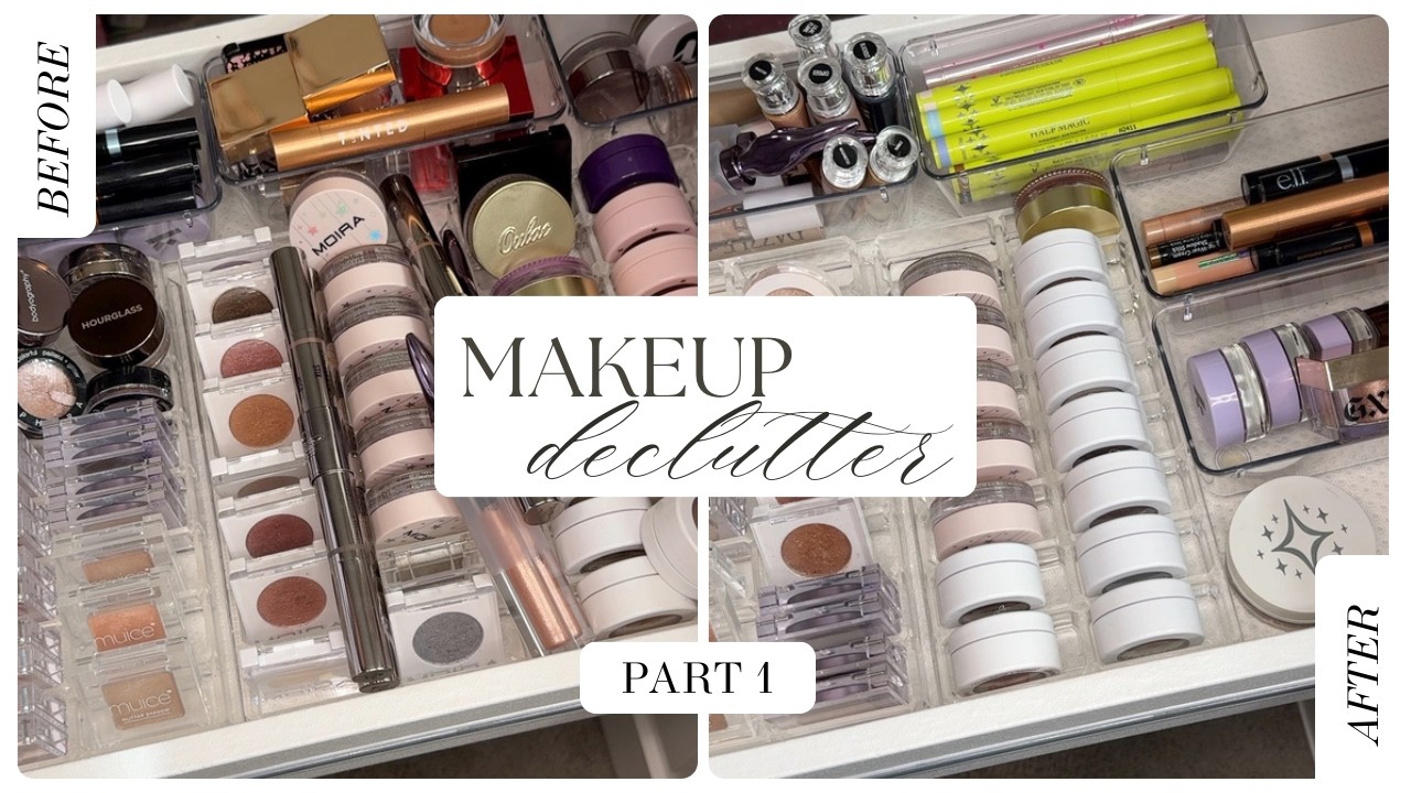 This makeup collection is out of control! Declutter with me! (Part 1)