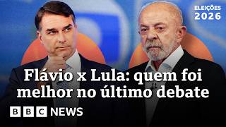 Os melhores momentos do debate entre Lula e Flávio na Globo