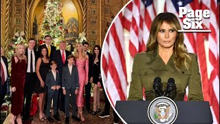 Melania Trump missing from festive family Christmas photo at Mar-a-Lago