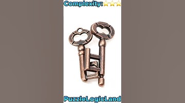 Find the right combination to separate the two keys.🧩 #iqtes#puzzle#usa#uk#canada#europe#mindpuzzle