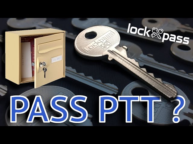 T10-PASS  cylindre 1 Clé Pass PTT T10 + 1 Clé Passe Partout pour