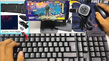 Only ₹499 For Full Setup Keyboard Mouse 5 In 1 Combo |play Free Fire with keyboard & mouse in mobile