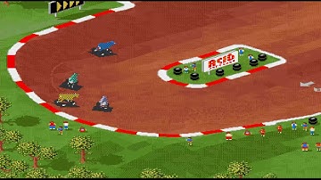 AMIGA SKIDMARKS v 2 0 COW RACING DEMO COWS WITH CARAVANS AND NO CARAVANS AMIGA OCS