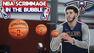 New orleans pelicans scrimmage in the bubble with lonzo ball, brandon
ingram, jrue holiday, jj reddick and more. ball makes some nice plays
on both off...
