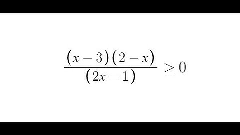 Grade 12 Advanced Functions - Solving Rational Inequality (ch 5.5)