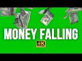 Free Money Falling Green Screen 4K UHD