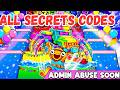 ALL SECRETS CODES  GO UP FOR BRAINROTS MAP FORTNITE PARTY EVENT ADMIN ABUSE UPDATE,codes FERINS
