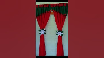 Cortinas Navideñas para la sala, dormitorio