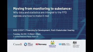 Moving from monitoring to substance | FFD Multi-Stakeholder Hearing side event