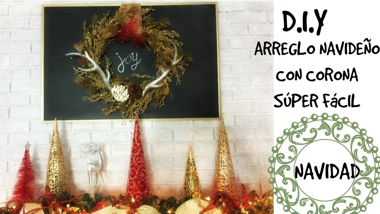 DIY ADORNO NAVIDEÑO PARA PARED | DIY RUSTIC GLAM CHRISTMAS DECOR manualidades raudales