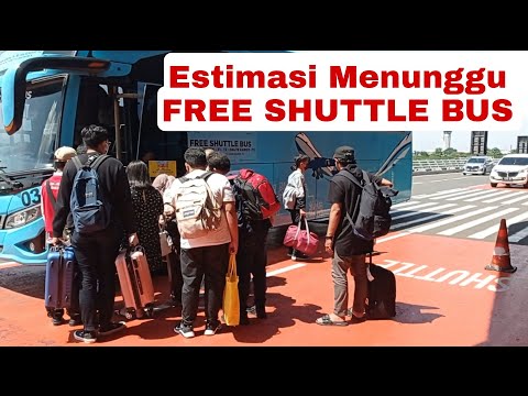 Tempat Menunggu Free Shuttle Bus di T3 Bandara Soekarni Hatta