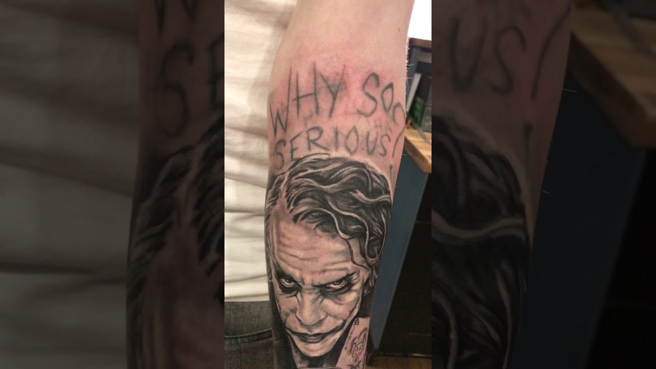 Heath ledger joker tattoo - YouTube.