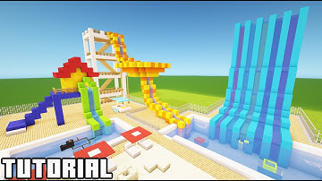 Minecraft Tutorial: How To Make A Small Waterpark