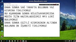 Media Player Ile Mp3 Cdsi Yazma