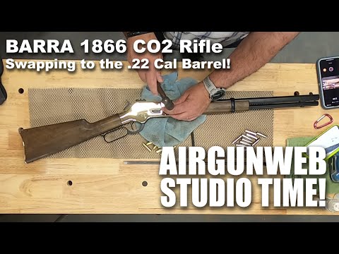 UPGRADING and TESTING our BARRA 1866 stock smooth bore .177 to a RIFLED .22 cal Barrel!