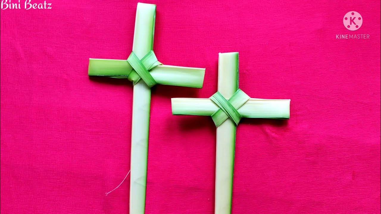How To Make A Palm Cross Tutorial How to make Palm Sunday cross | palm Leaf Cross | Palm Sunday Craft