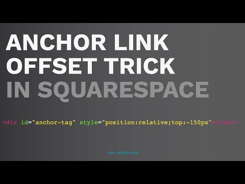 Anchor Links Offset Trick in Squarespace