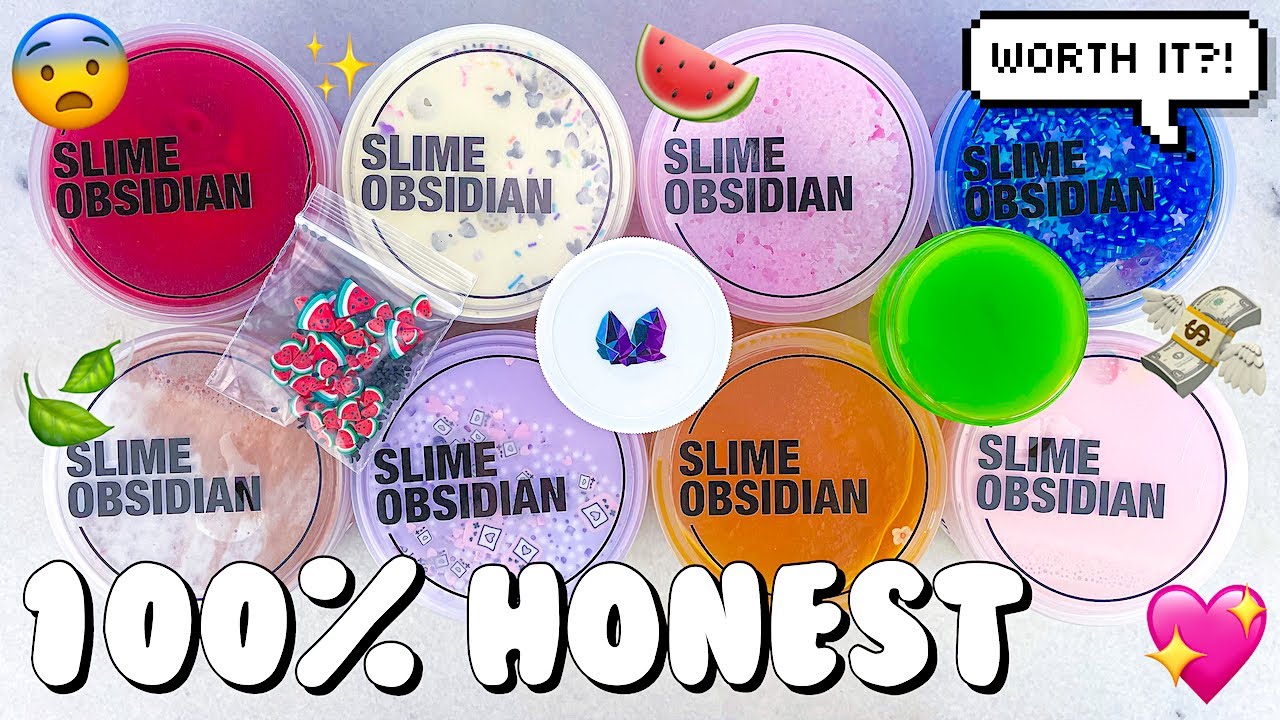 Slime Obsidian  Best Handmade Scented Slimes