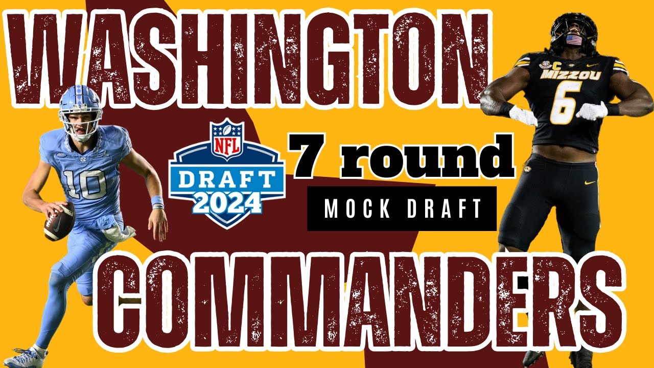 Washington Commanders 2024 7 Round Mock Draft #nfl #nfldraft #football #mockdraft