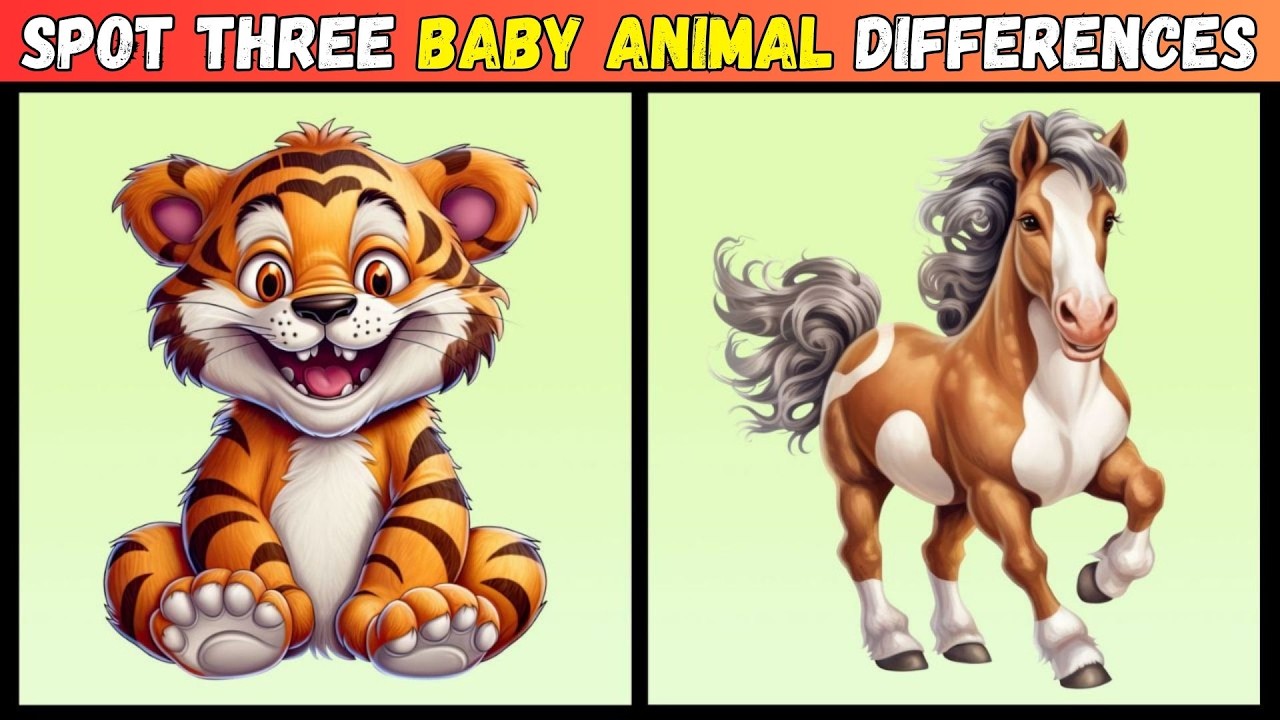 【Spot the Baby Animal Difference】- A Genius Find All Three!