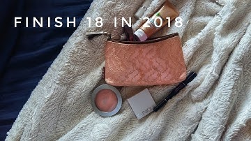 FINISH 18 IN 2018 INTRO / ALL MAKEUP PROJECT PAN