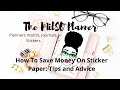 How To Save Money on Sticker Paper | Silhouette | Tips and Advice