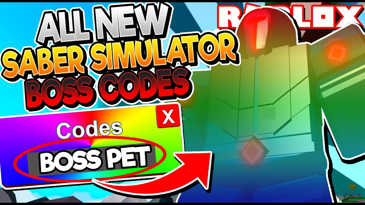 All New Rainbow Boss Codes In Saber Simulator Update Roblox Youtube - all 8 new saber simulator codes new boots update roblox