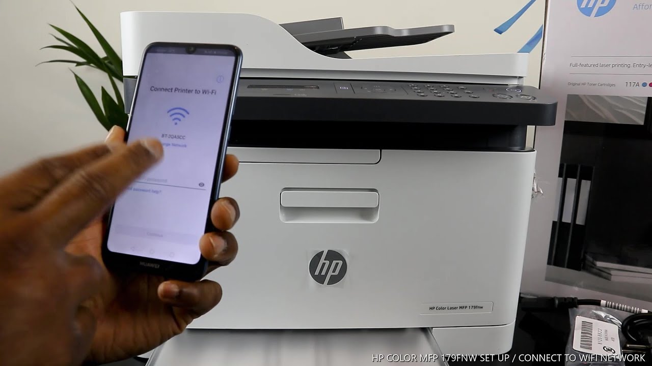 How to Set up/Connect HP Color Laserjet Printer To A WIFI Network - YouTube