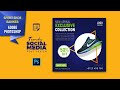 Photoshop-Dynamic Sports Shoes banner Social Media Post | Adobe Tutorial