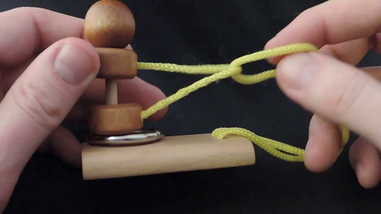 wooden string puzzle