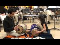 Srivi, 9 yrs old, playing Mridangam with her dad for her school Band