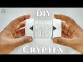 DIY Cardboard Cryptex Making Step By Step | Secret Combination Lock Cardboard Box | Word Puzzle Box