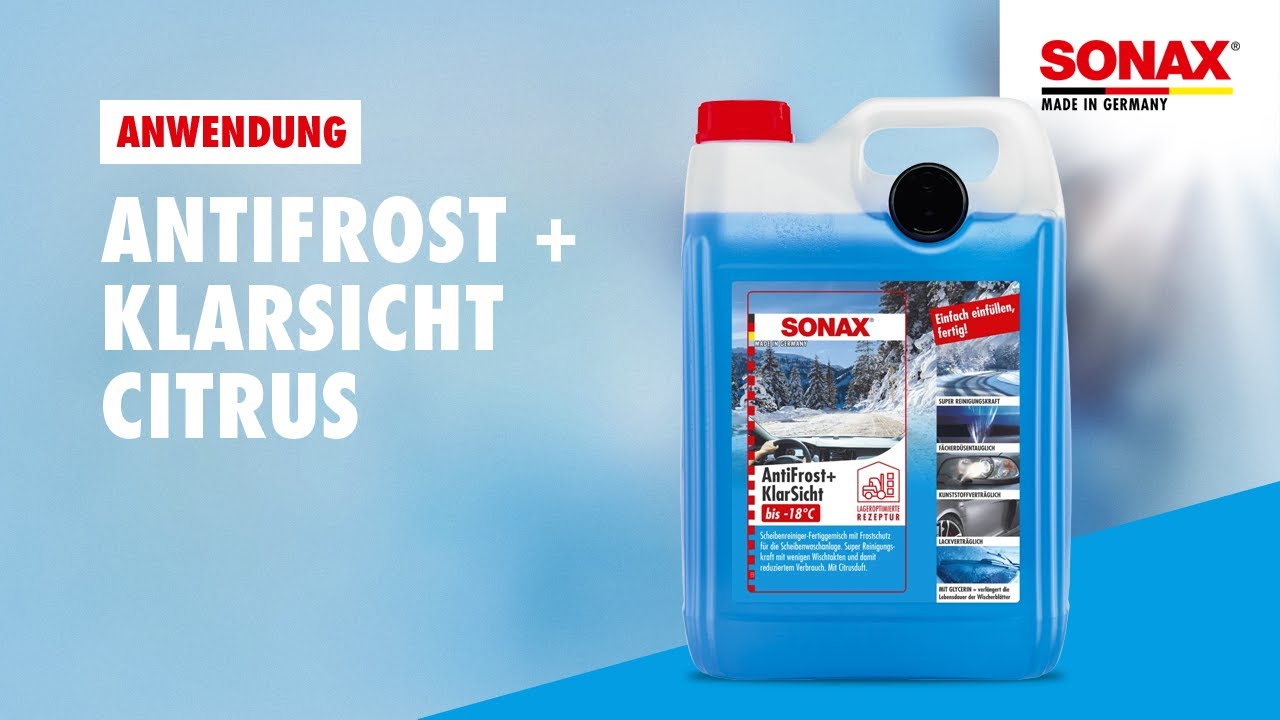 SONAX AntiFrost & KlarSicht Frostschutz, gebrauchsfertig 5 Liter