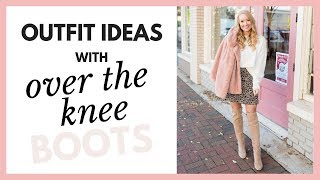 OUTFIT IDEAS WITH OTK BOOTS | HOW TO STYLE OVER THE KNEE BOOTS | Amanda John screenshot 1