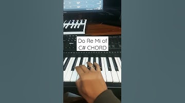 Keyboardist at Work (Learning) DO RE MI of the C# Chord #shorts #discoversoothingmusic
