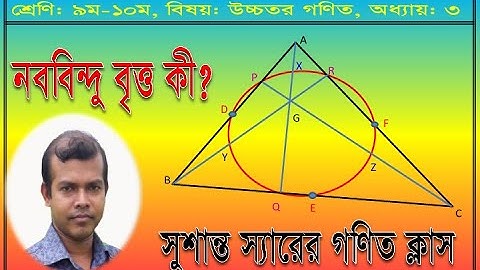 নব বিন্দু বৃত্ত class 9-10 higher math | nine point circle