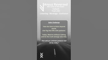 🌫️ #daily #challenge : #ansuz reversed 🌫️#rune of #listening, #blockage, and #confusion