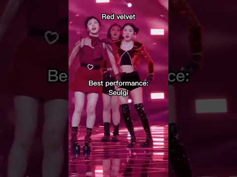 Dancer vs best performance of each kpop girl group