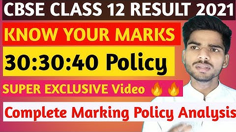 CBSE CLASS 12th Marking Scheme 2021 | Complete Analysis 🔥🔥