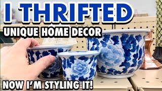 THRIFTING INEXPENSIVE HOME DECOR AND STYLING IT! So many thrifted pieces!