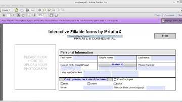 How to make your PDF forms savable !!
