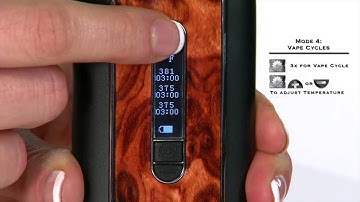 Ascent by Davinci - OLED settings on your Handheld vaporizer
