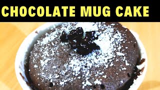 How to make chocolate cake | 2 mins mug eggless recipe