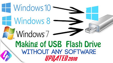 How To Create a Bootable USB Flash Drive | Win 7 8 10 | UPDATED 2018 |