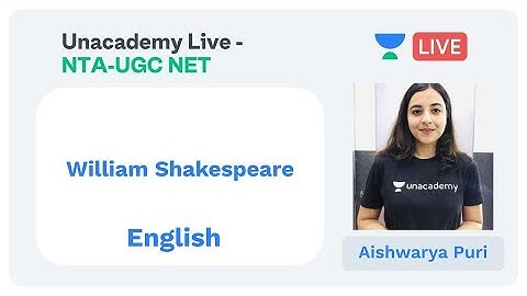 NTA UGC NET - Score 100% in Shakespeare for NTA-UGC NET English by Aishwarya Puri