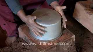 Making utensils with bare hands in Mizoram